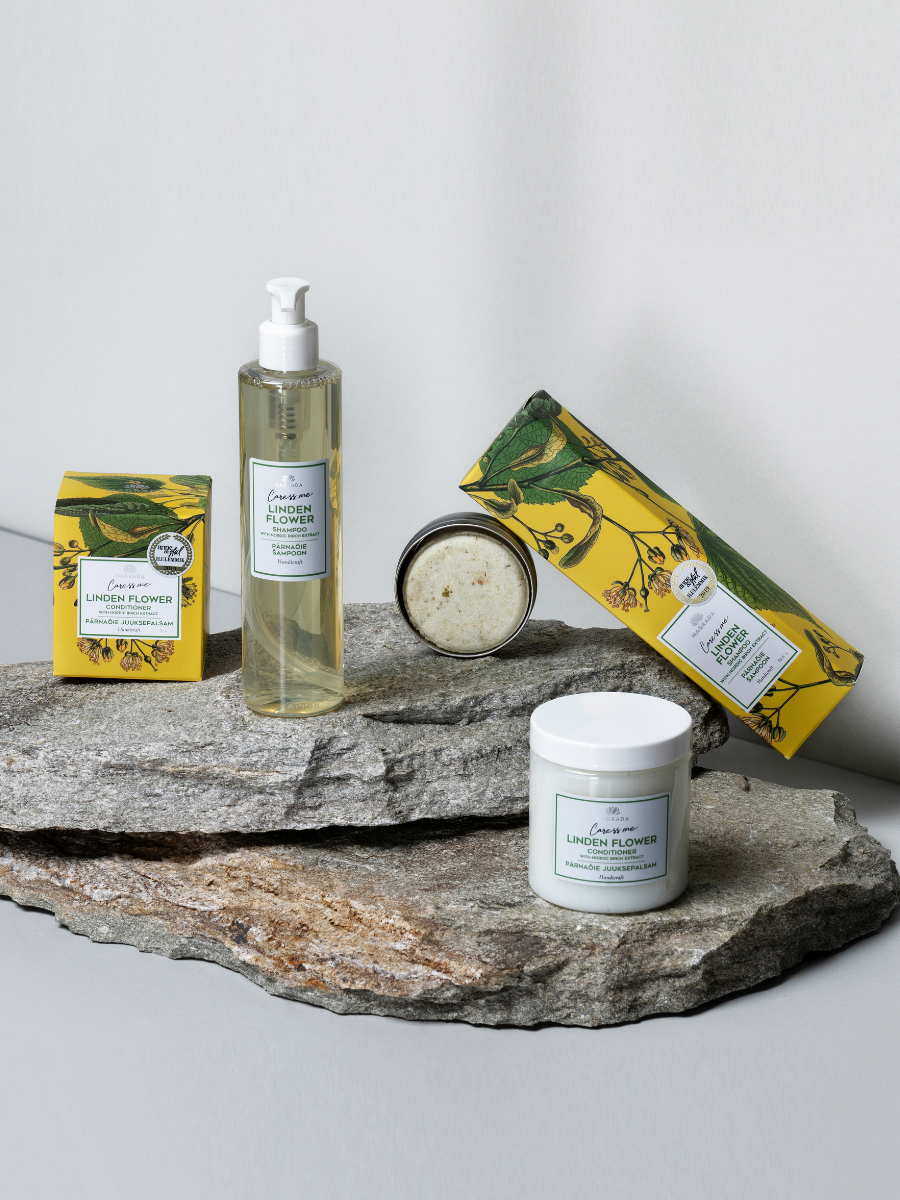 Solid Linden Flower Shampoo Nordic birch extract