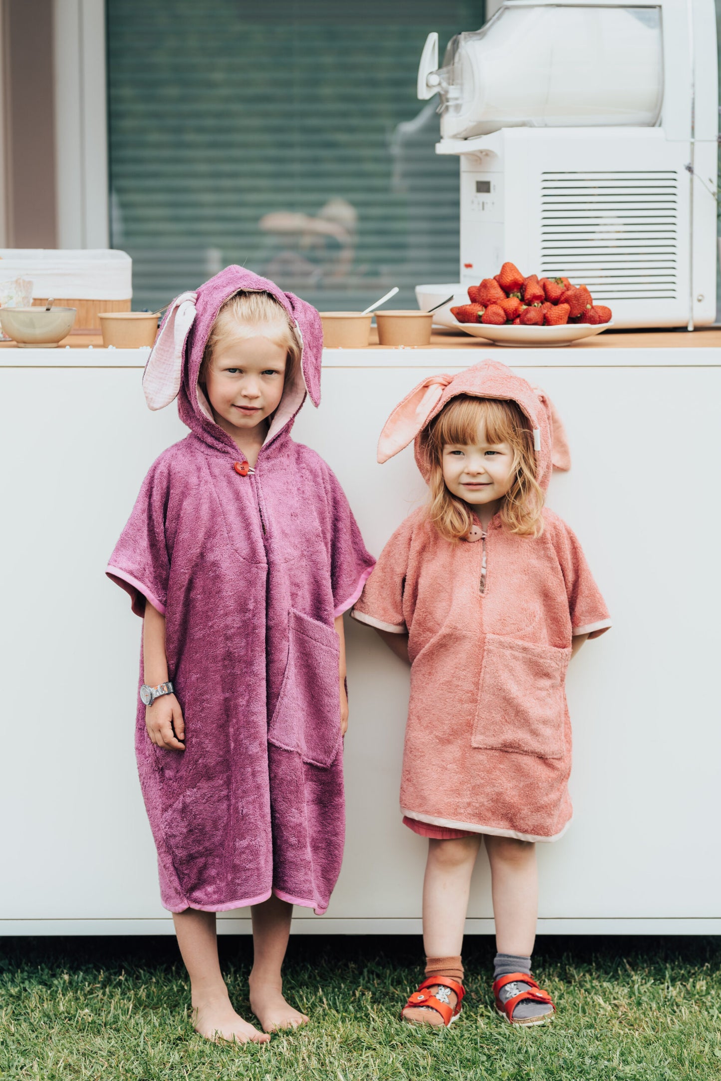 Short-sleeved Poncho Rabbit - FOR TODDLER