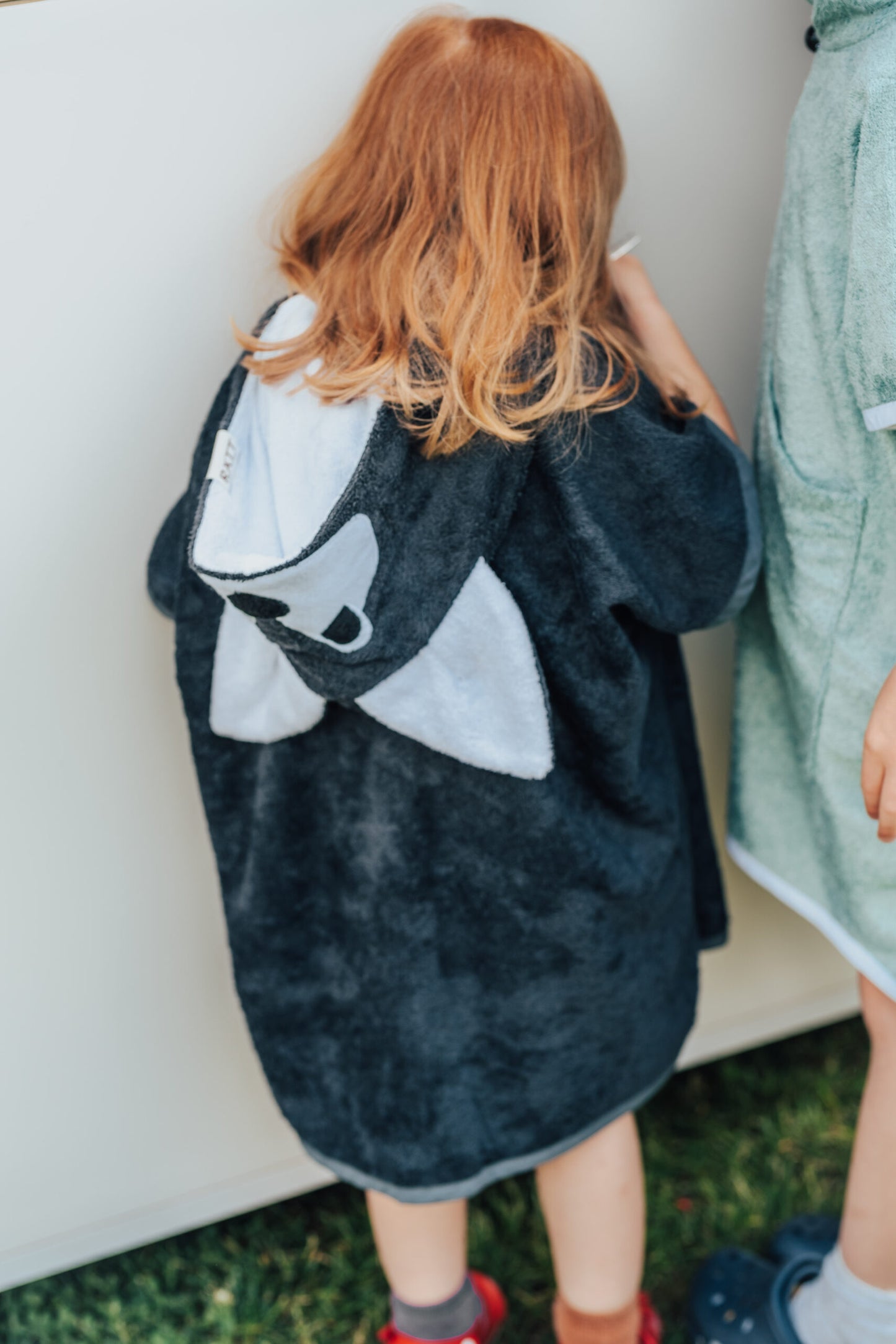 Short-sleeved poncho WOLF - CHILDREN