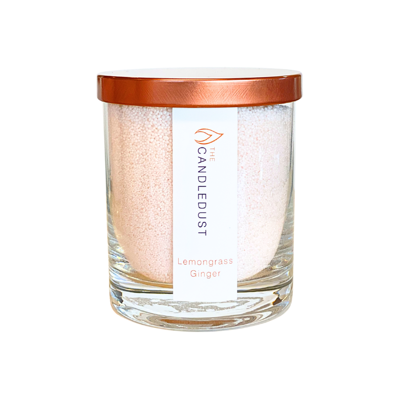 Powdery candle in a glass - lemongrass ginger 160g