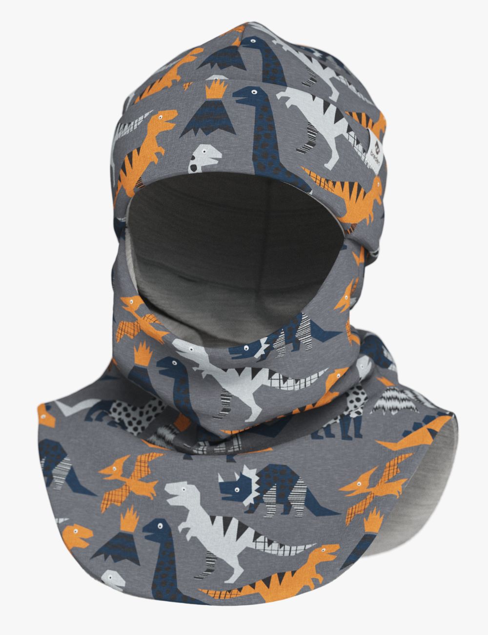 Thermal Merino Balaclava For Kids CLAVAN - Dinosaurs